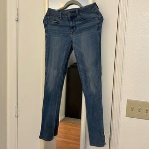 American Eagle Straight Super Stretch Light Blue Denim Jeans